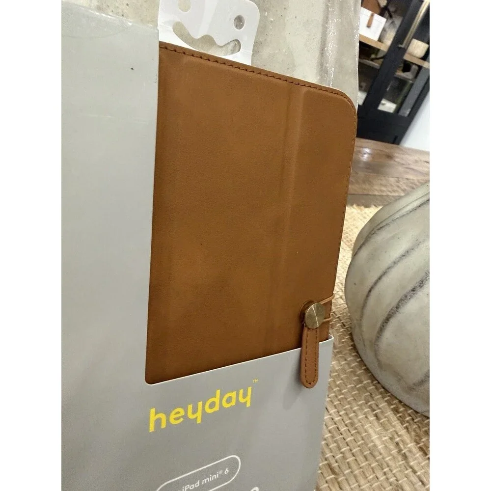 Apple iPad Mini Folio Faux Leather Case - heyday Brown RARE NEW